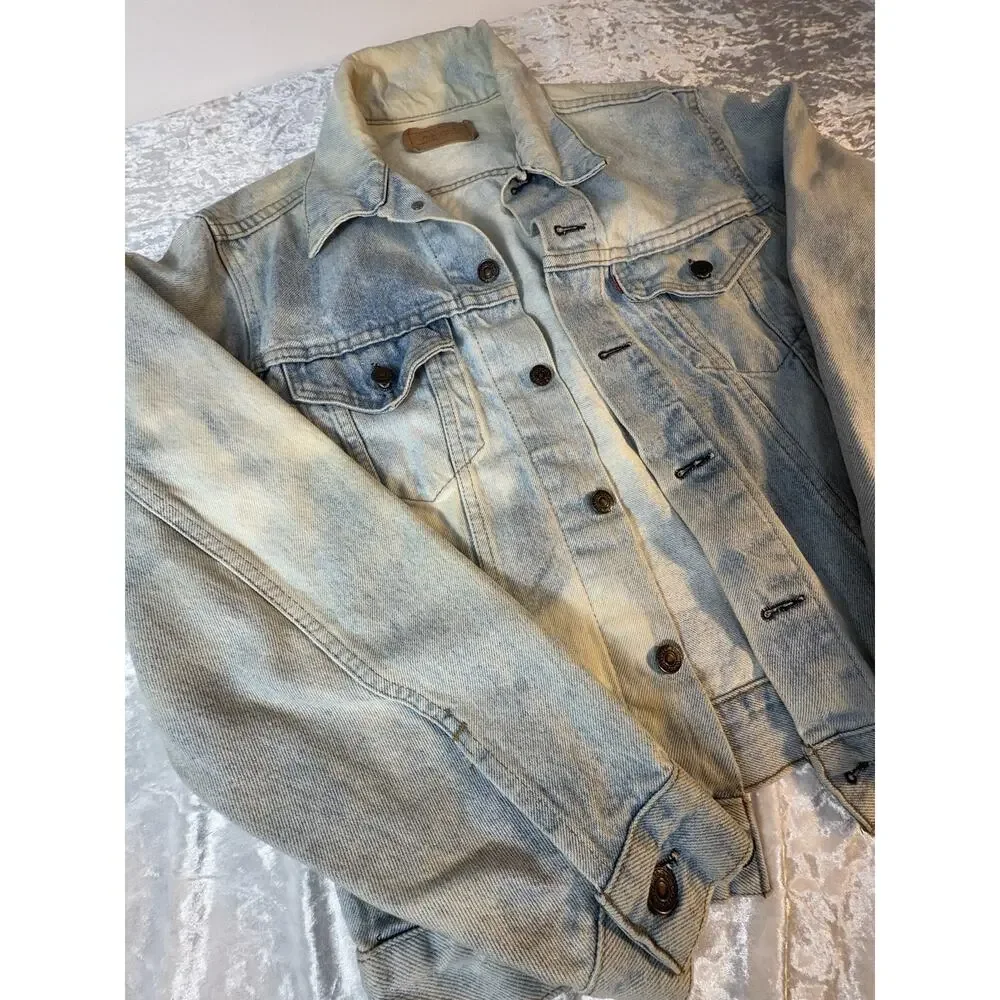 Vintage 1985 Levis Denim‎ Jacket Size 40R Soft Type 3 III Trucker USA 70506-0216